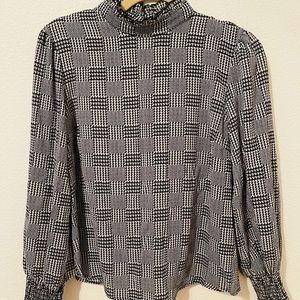 Houndstooth Blouse